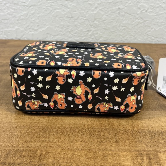 Loungefly Pokemon Charmander Black Floral Crossbody Bag NWT - Picture 10 of 13